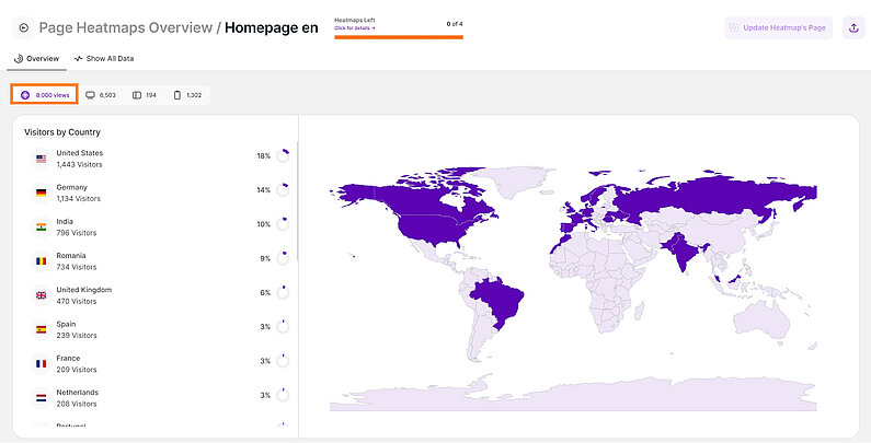 Global Page View Map Global Page View Map