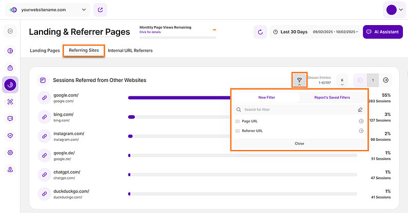 How to Filter Referring Sites How to Filter Referring Sites