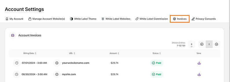 Manage Your Invoices Manage Your Invoices
