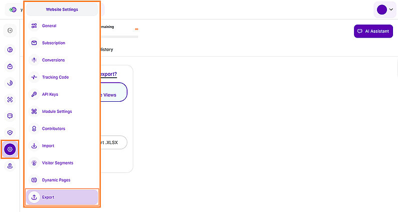 Easily Export Your Data Easily Export Your Data
