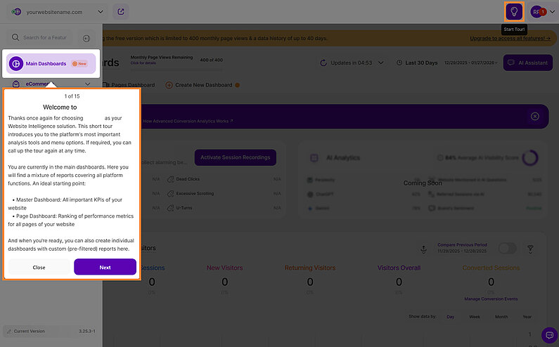 Meet Our Powerful Dashboard Feature Tour