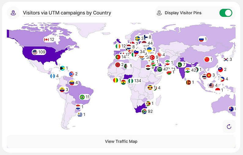Explore UTM Campaign Visitors by Country Explore UTM Campaign Visitors by Country